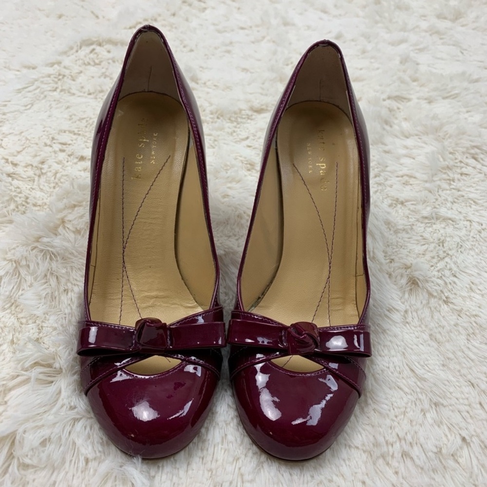 Kate Spade New York Kylie Purple Patent Pumps - Picture 3 of 9